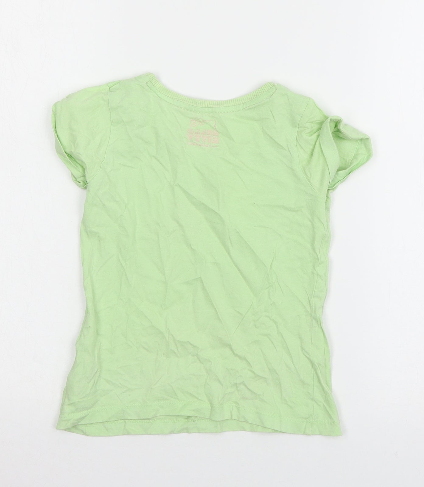 Hello Kitty Girls Green Geometric Jersey Cami Pyjama Top Size 6-7 Years