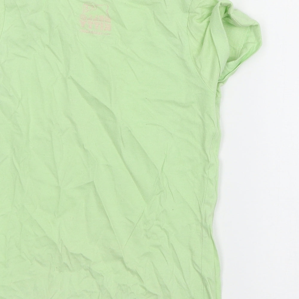 Hello Kitty Girls Green Geometric Jersey Cami Pyjama Top Size 6-7 Years