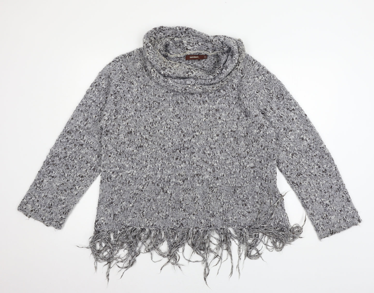 Sandwich Womens Grey  Knit Pullover Jumper Size XL