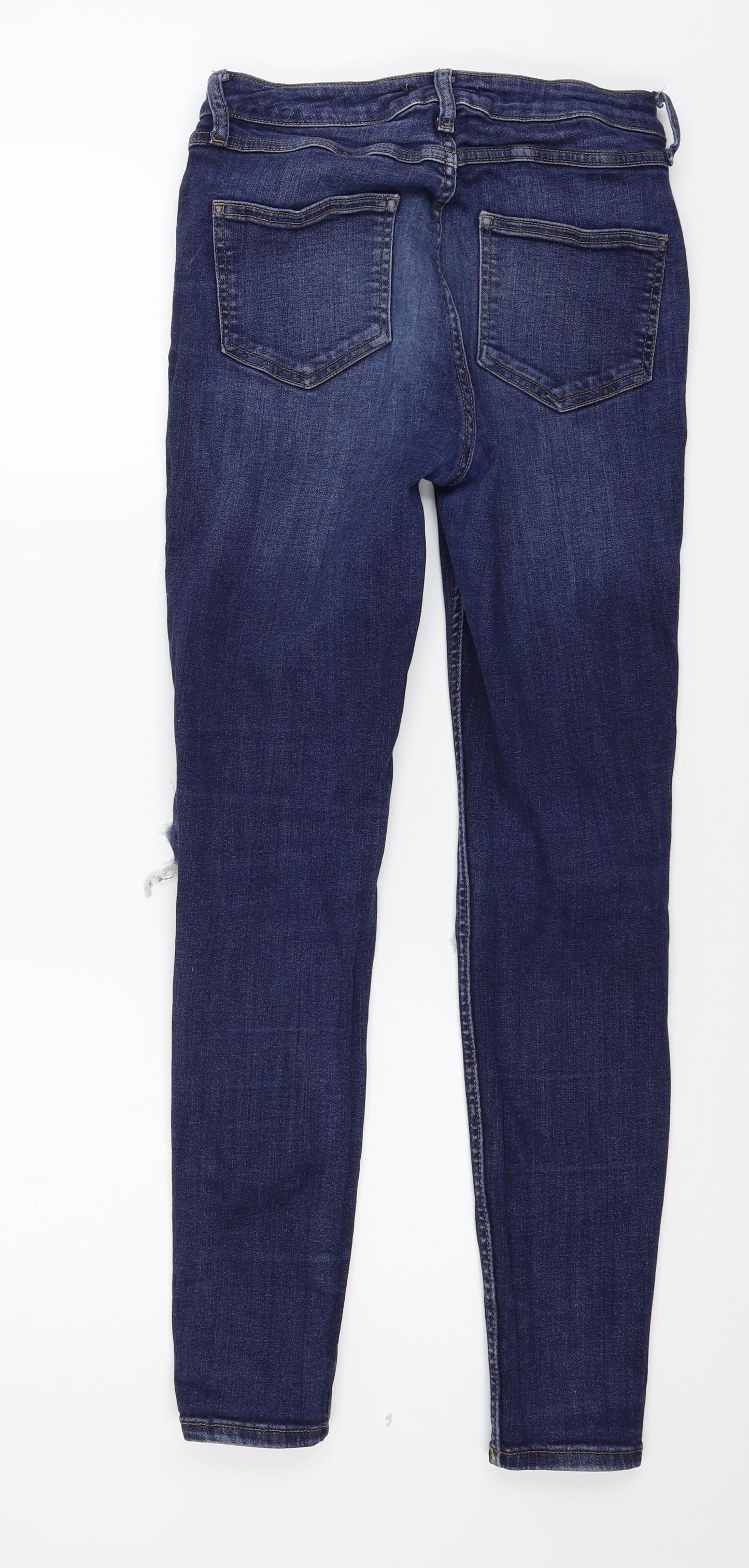Denim & Co. Womens Blue  Denim Skinny Jeans Size 12 L27 in