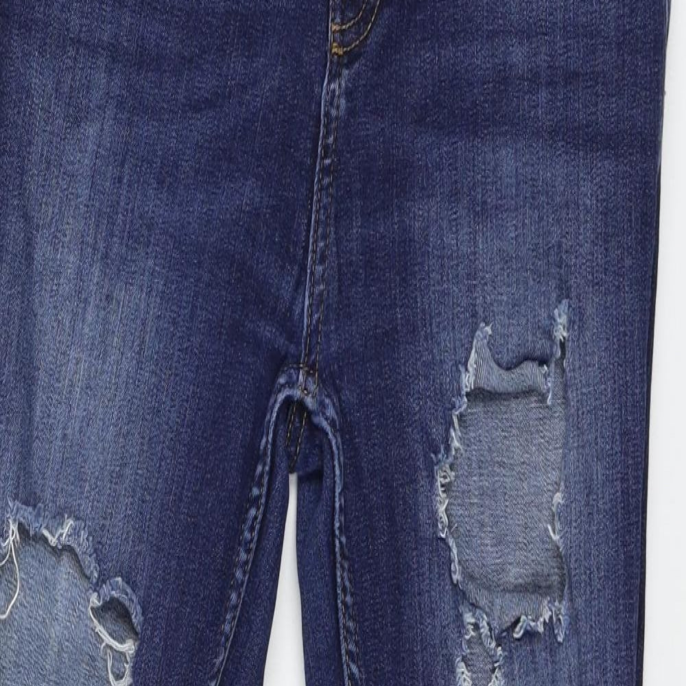 Denim & Co. Womens Blue  Denim Skinny Jeans Size 12 L27 in