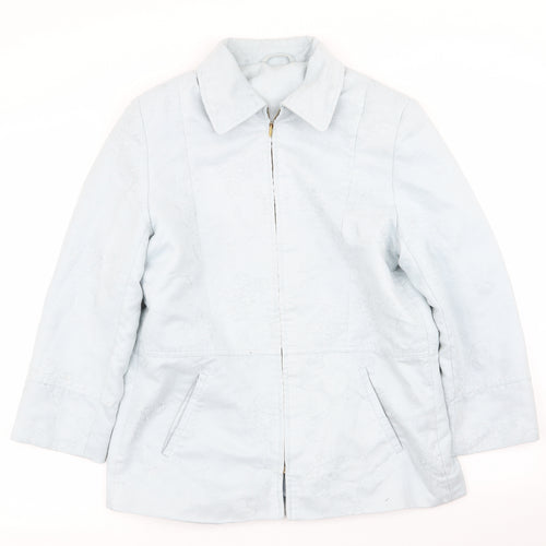 Preworn Womens Blue Floral  Jacket  Size 12