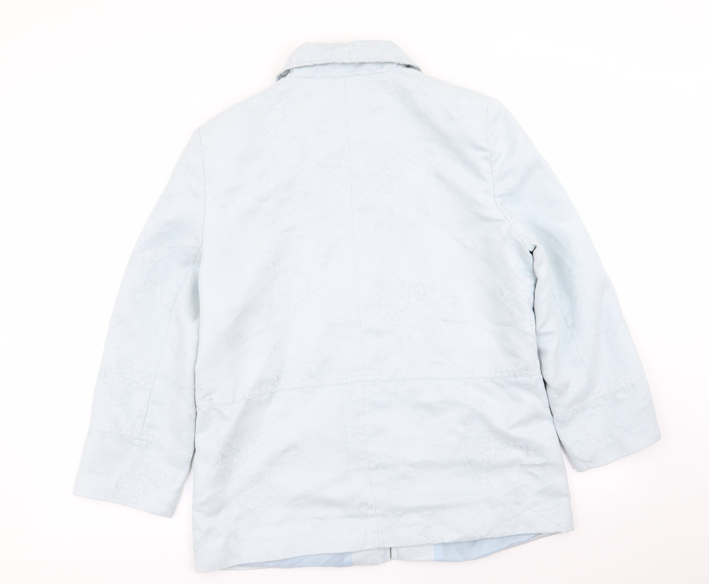 Preworn Womens Blue Floral  Jacket  Size 12