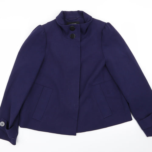 Papaya Womens Blue   Overcoat Coat Size 14