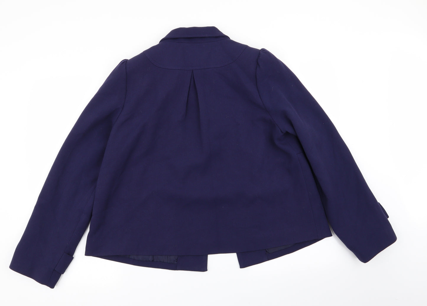 Papaya Womens Blue   Overcoat Coat Size 14