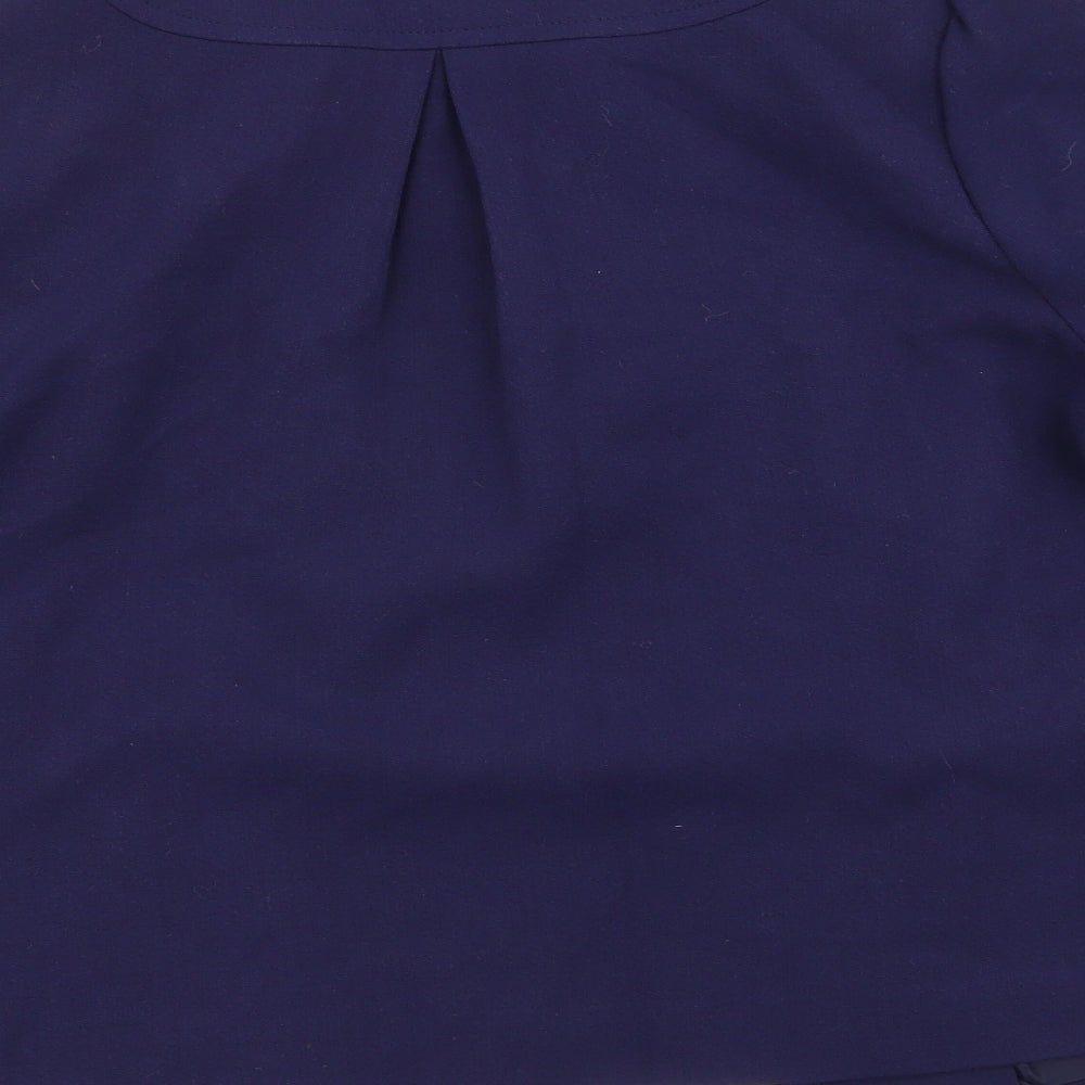 Papaya Womens Blue   Overcoat Coat Size 14