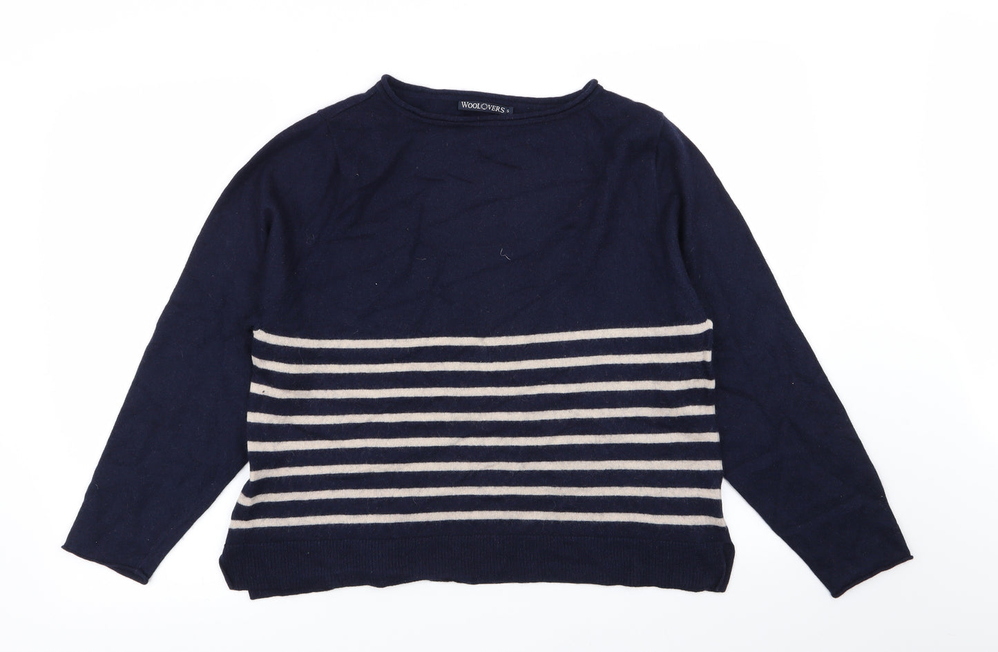 wool lovers Womens Multicoloured Striped  Pullover Jumper Size S