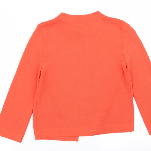 M&S Womens Orange   Cardigan Jumper Size XS