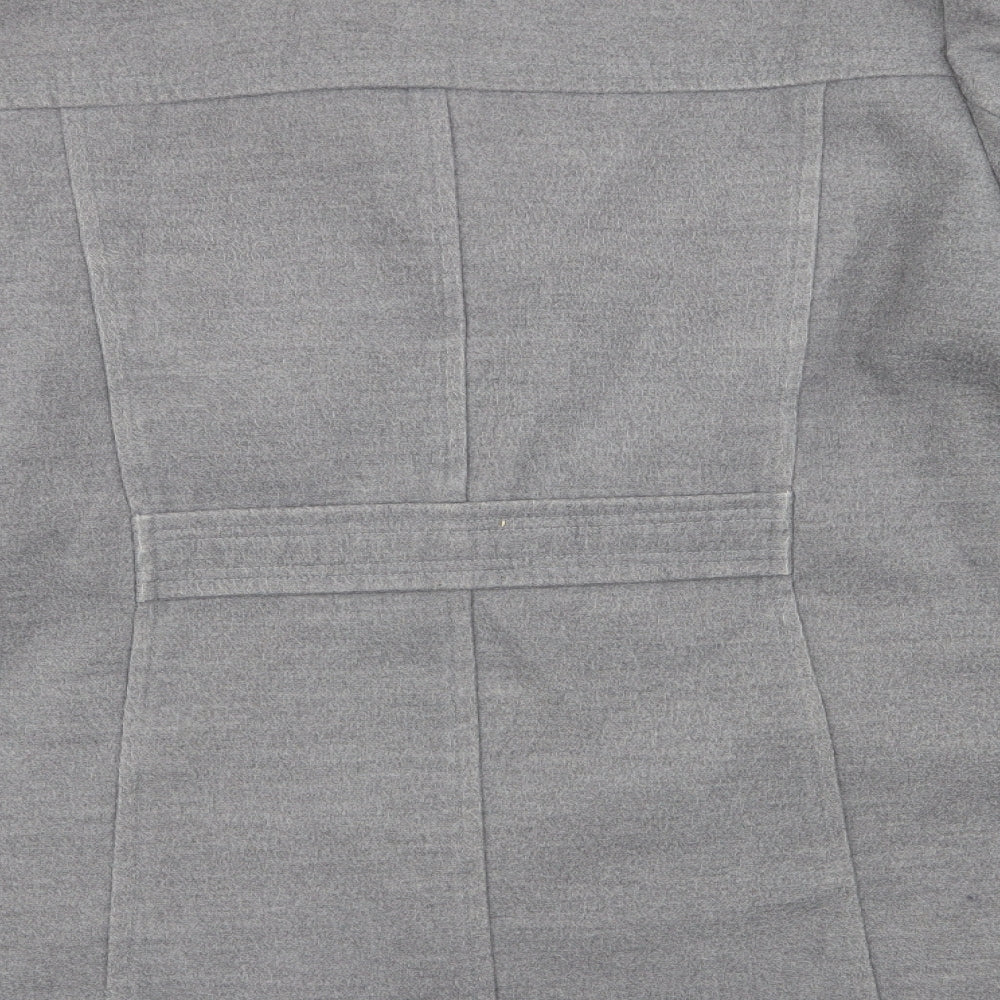 M&S Womens Grey   Overcoat Coat Size 20