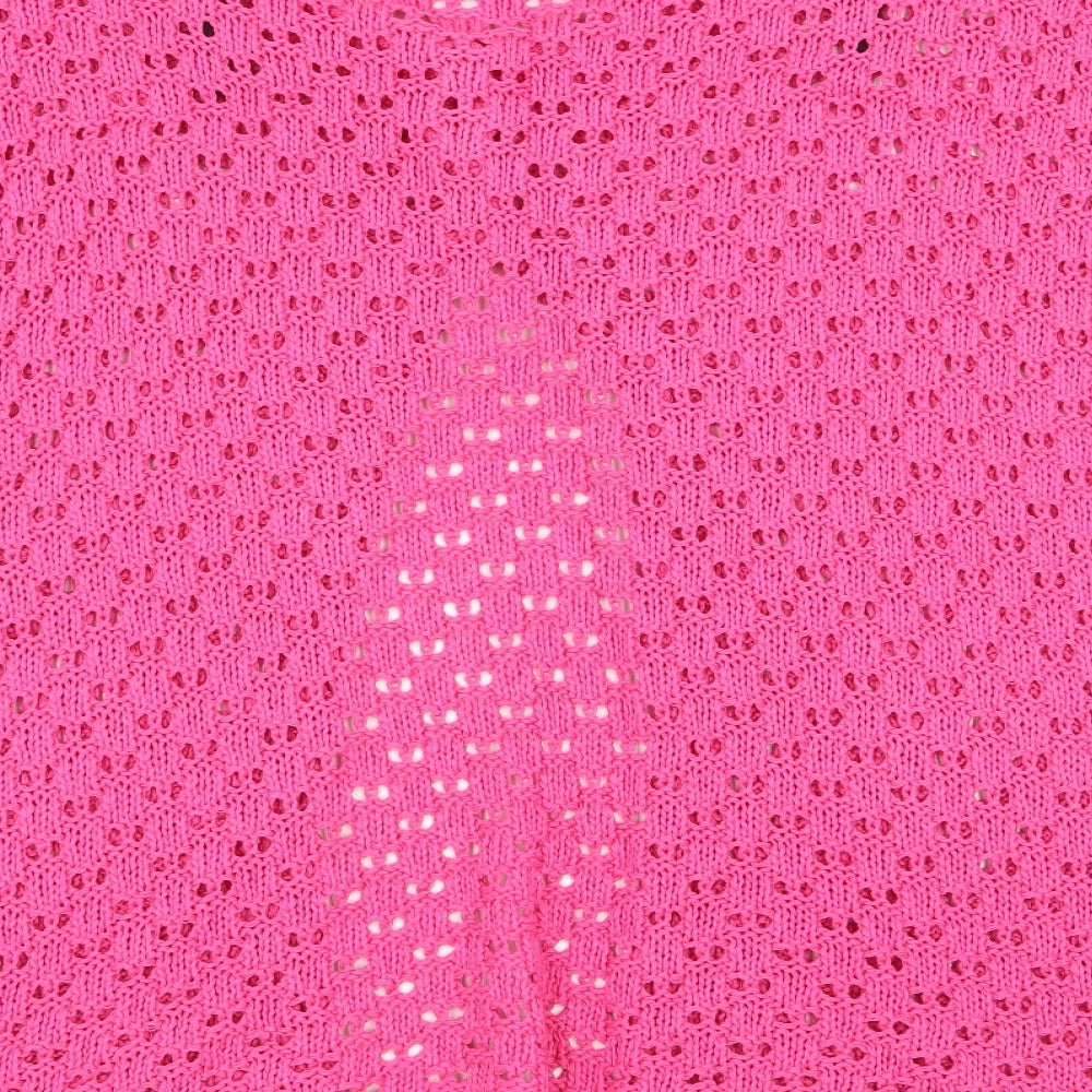 sixth Avenue Womens Purple Geometric  Cardigan Jumper Size L  - Size L/XL