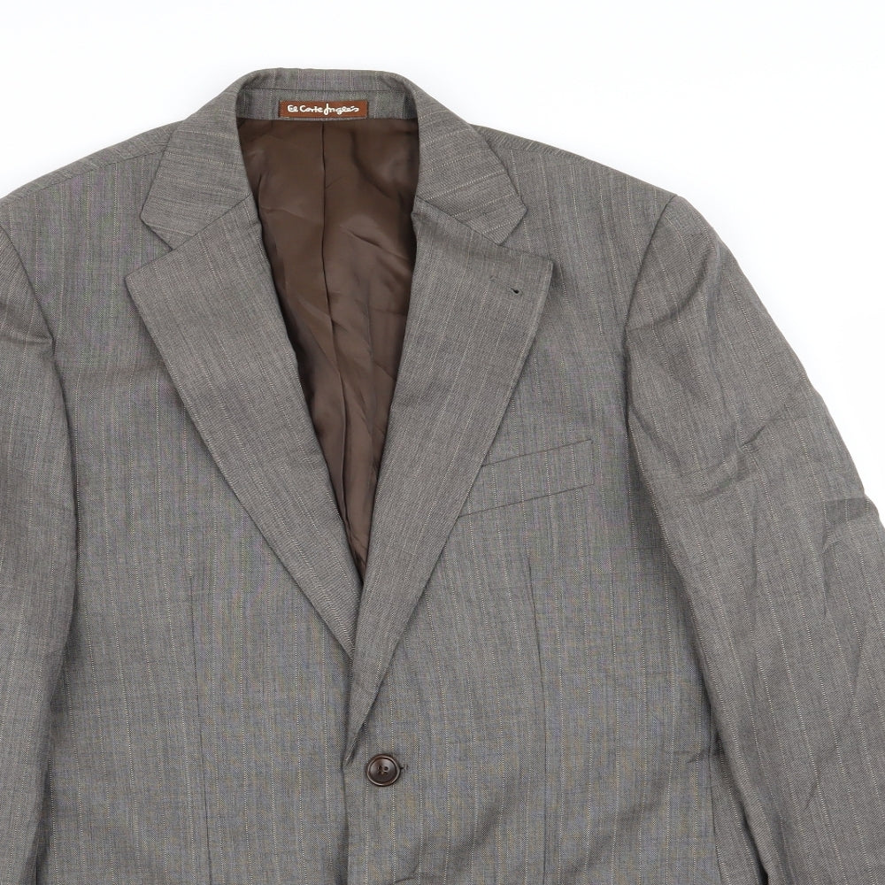 Dustin Mens Grey Striped  Jacket Blazer Size 46
