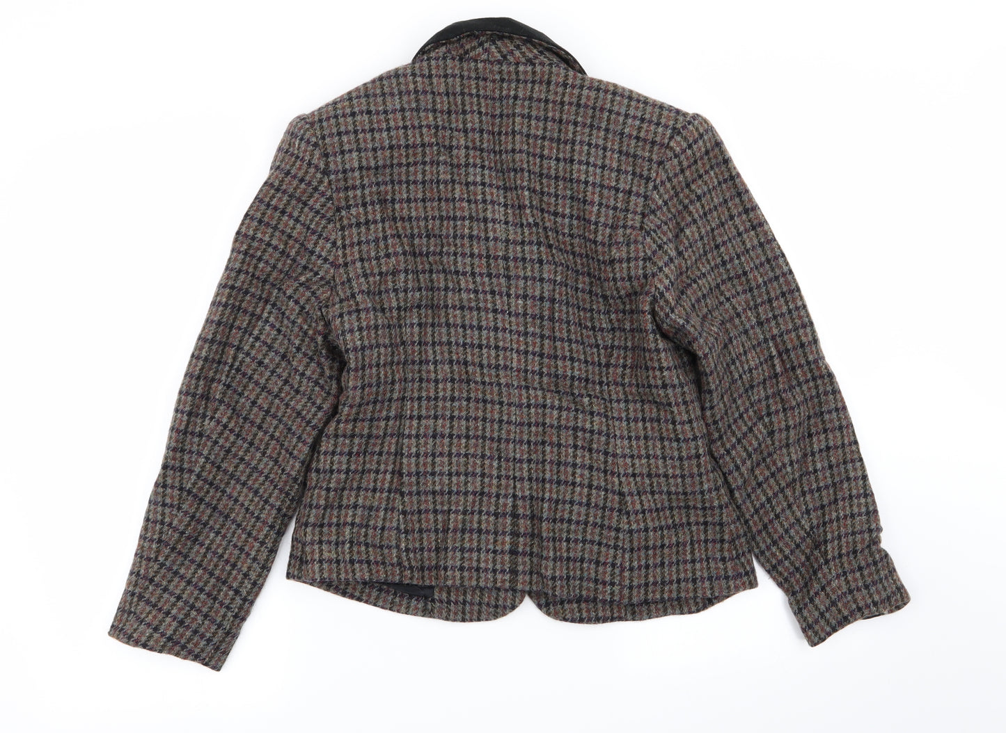 junk girl Womens Multicoloured Check  Jacket Blazer Size S