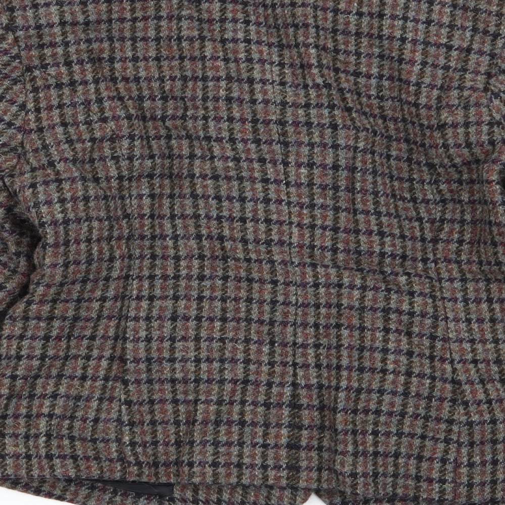 junk girl Womens Multicoloured Check  Jacket Blazer Size S