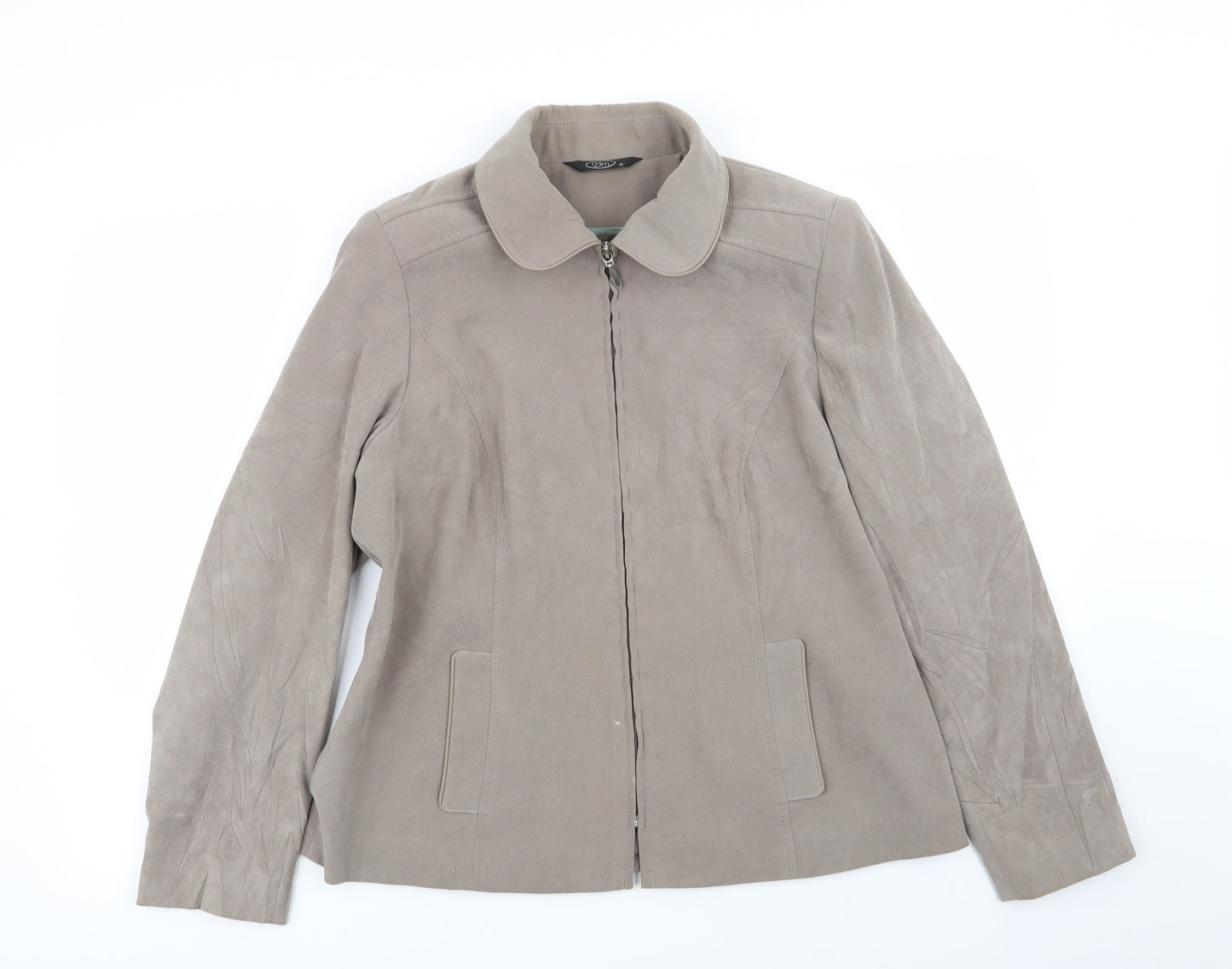 BM Womens Beige   Jacket  Size 14