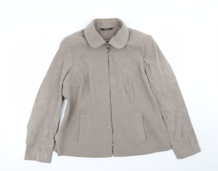 BM Womens Beige Jacket Size 14