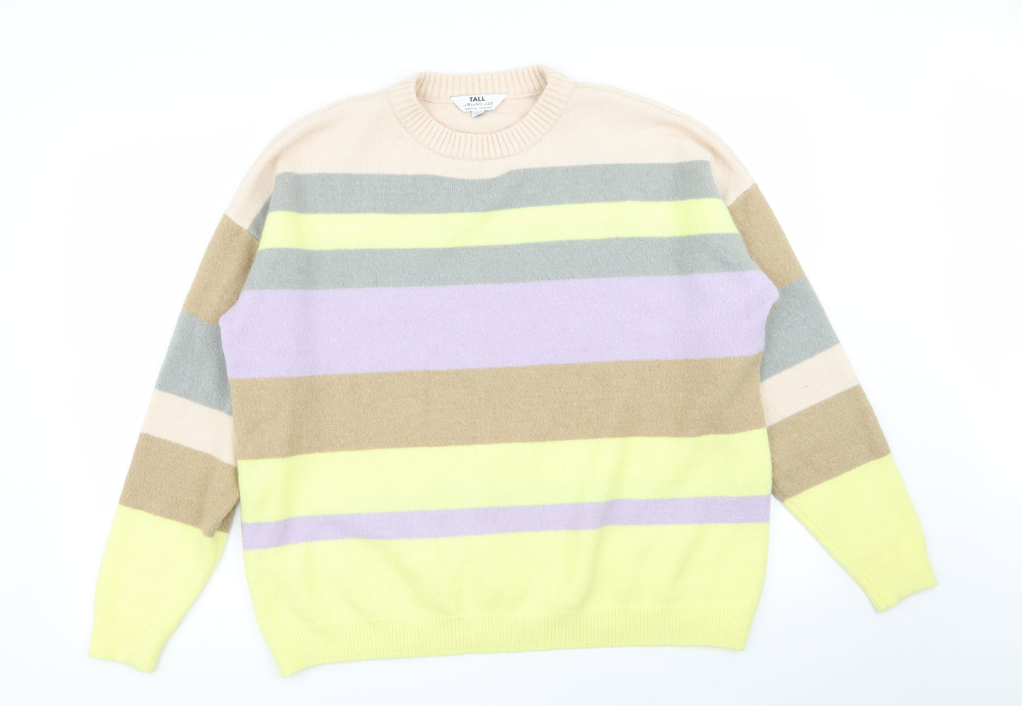 Dorothy Perkins Womens Multicoloured Striped  Pullover Jumper Size 22