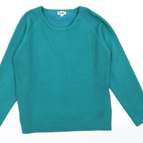 Filati Womens Green   Pullover Jumper Size M