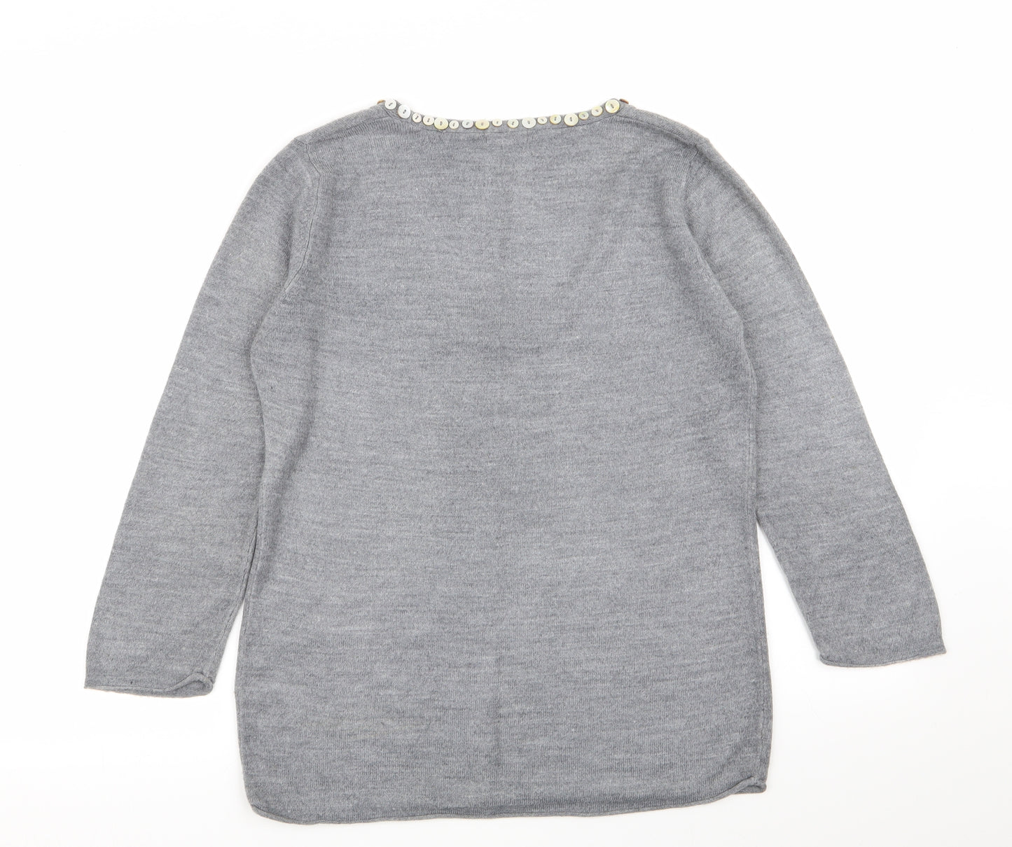 Per Una Womens Grey   Pullover Jumper Size 12