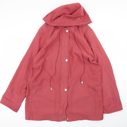 Klass Womens Pink   Overcoat Coat Size M