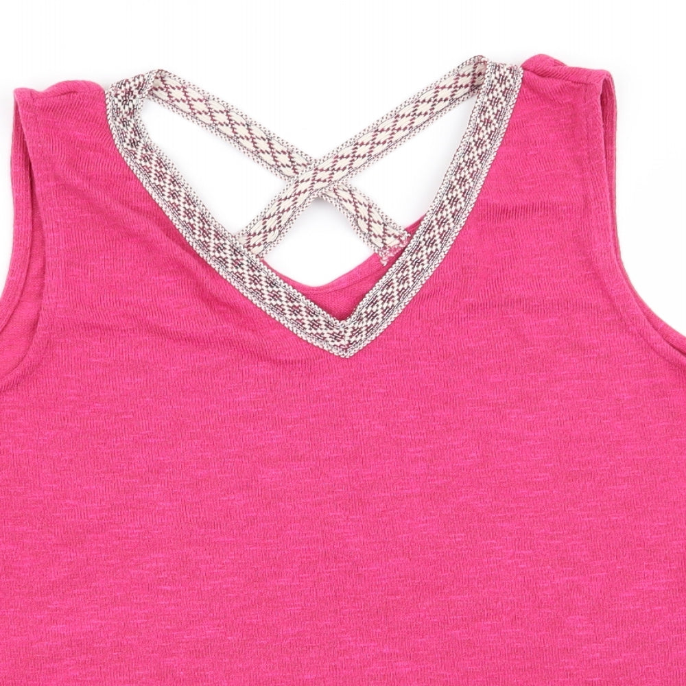 TU Womens Pink   Basic Tank Size 18