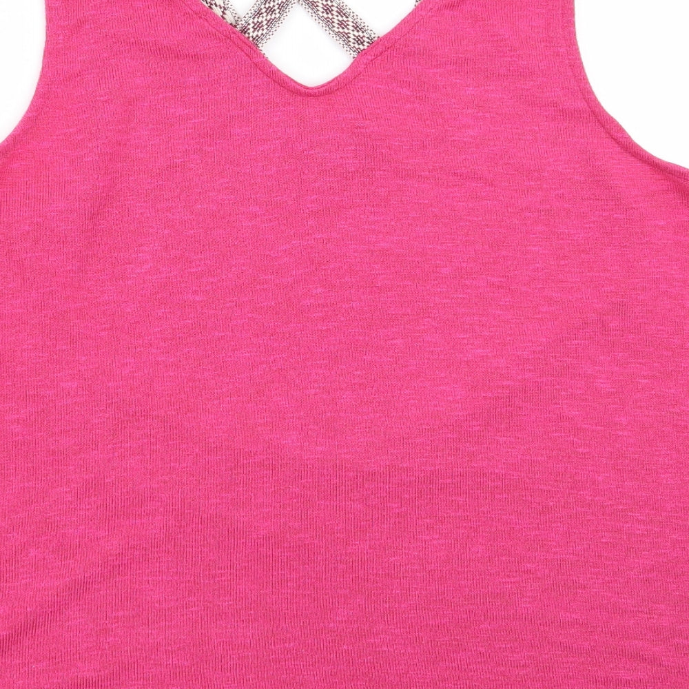 TU Womens Pink   Basic Tank Size 18