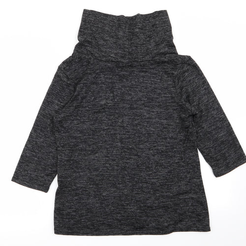 Tru Collection Womens Grey   Basic T-Shirt Size 12