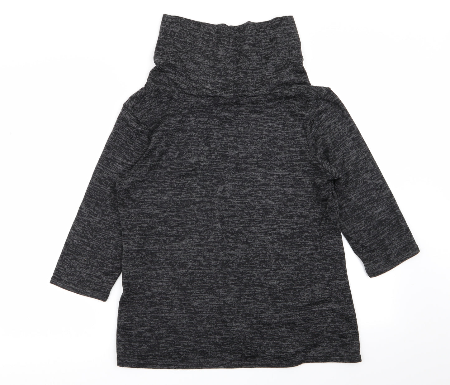 Tru Collection Womens Grey   Basic T-Shirt Size 12