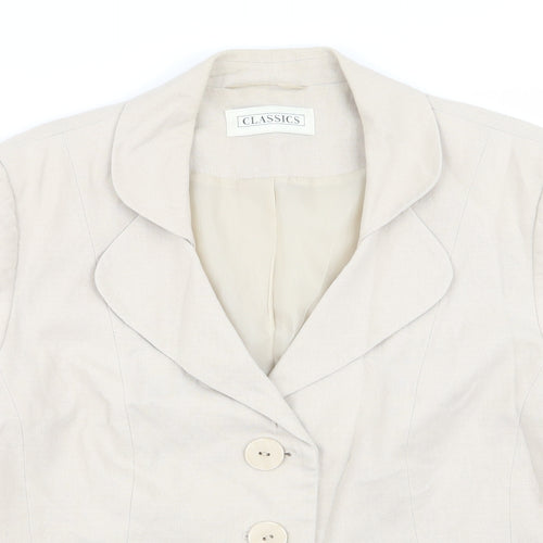 BHS Womens Beige   Jacket Blazer Size 16