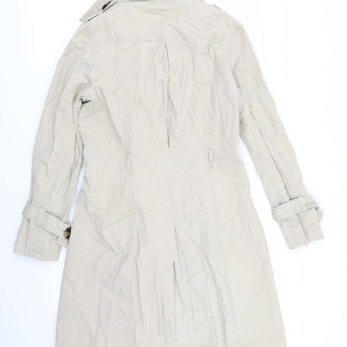 Papaya Womens Beige   Overcoat Coat Size 10