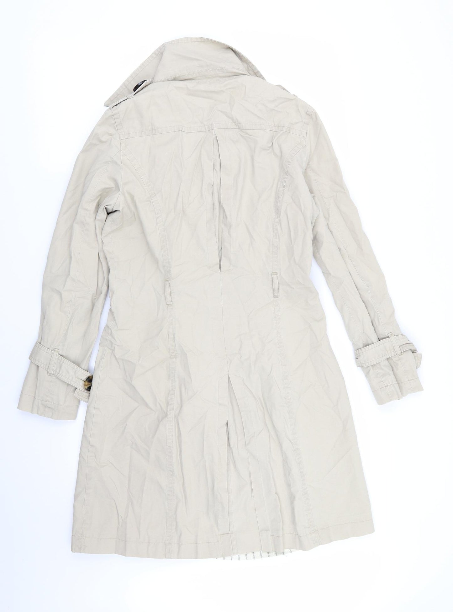 Papaya Womens Beige   Overcoat Coat Size 10