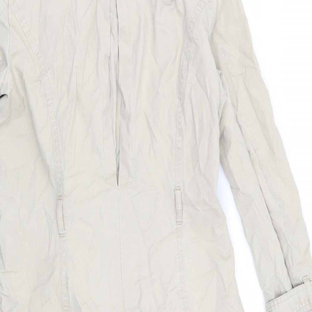 Papaya Womens Beige   Overcoat Coat Size 10