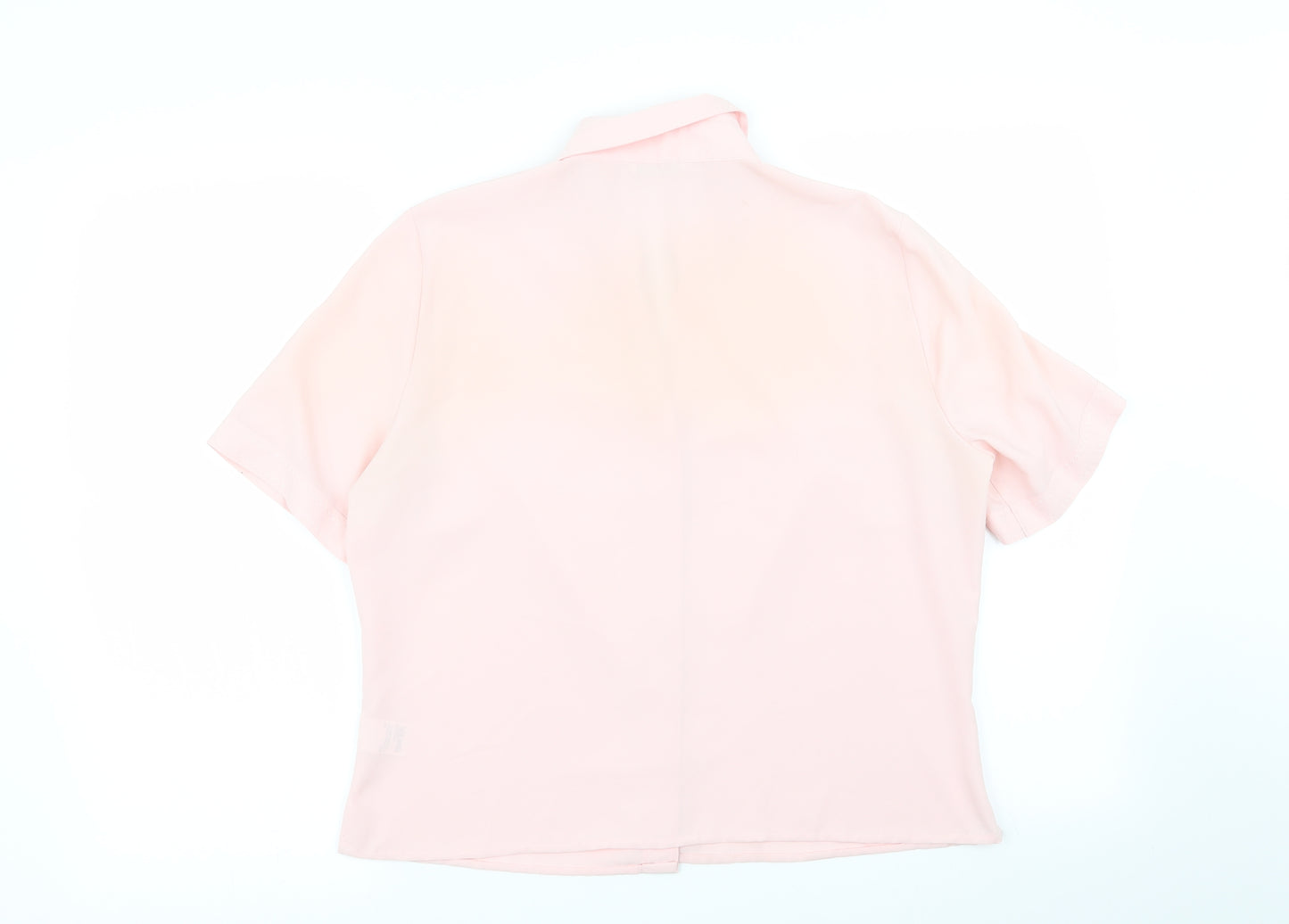M&S Womens Pink   Basic Button-Up Size 14