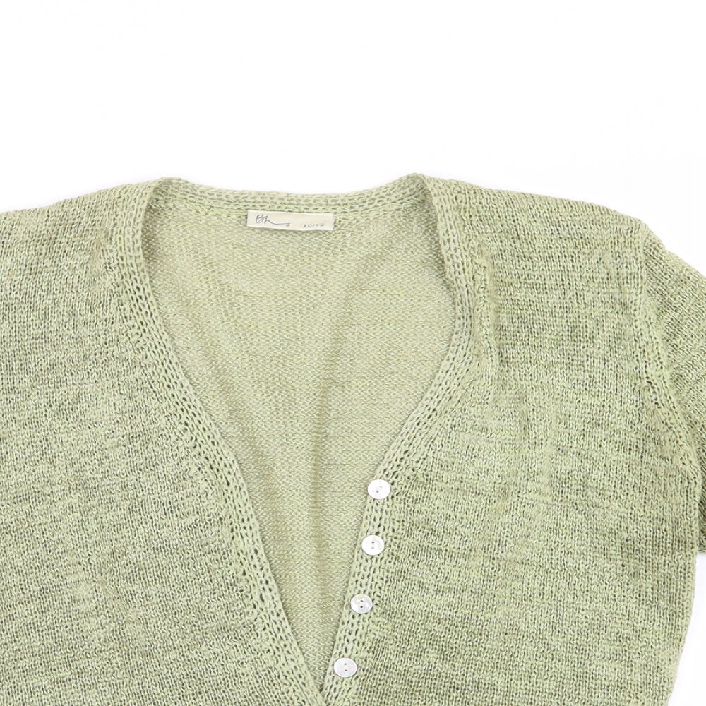 BHS Womens Green   Cardigan Jumper Size 10