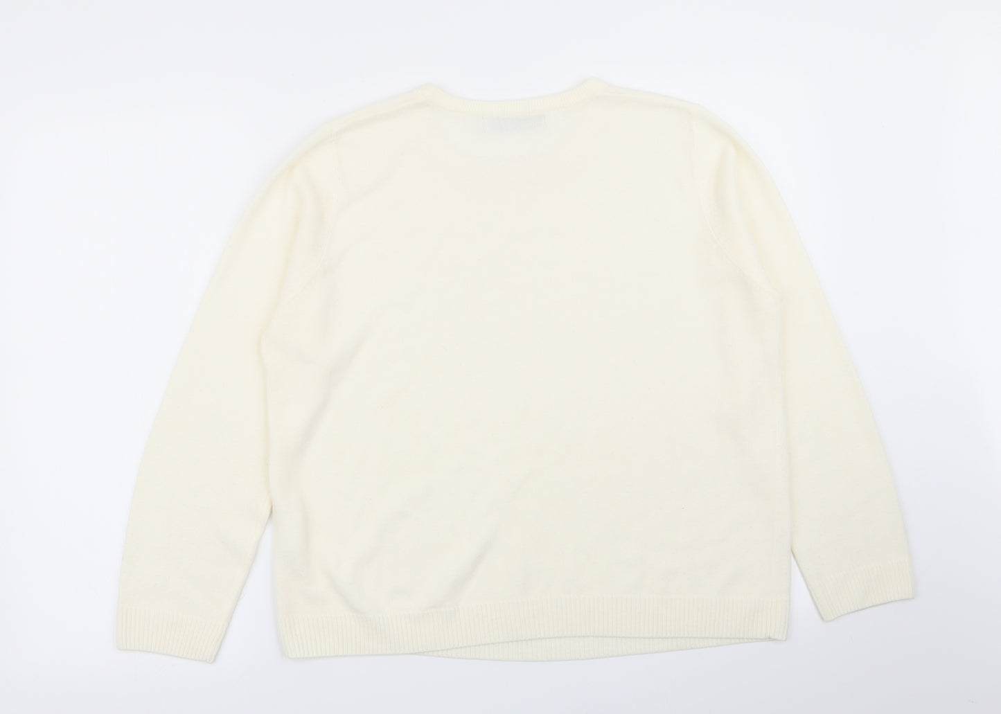 Pure & Natural Womens Ivory   Pullover Jumper Size 18