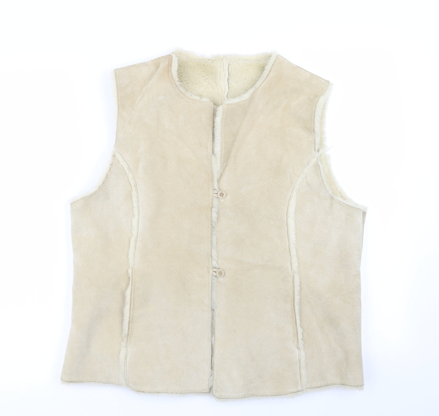 JFW Womens Beige   Gilet Coat Size 8