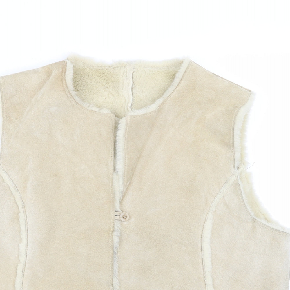 JFW Womens Beige   Gilet Coat Size 8