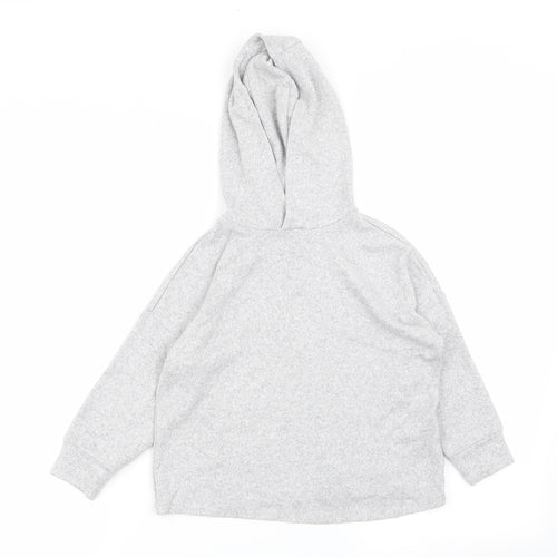 M&S Girls Grey   Pullover Jumper Size 5-6 Years