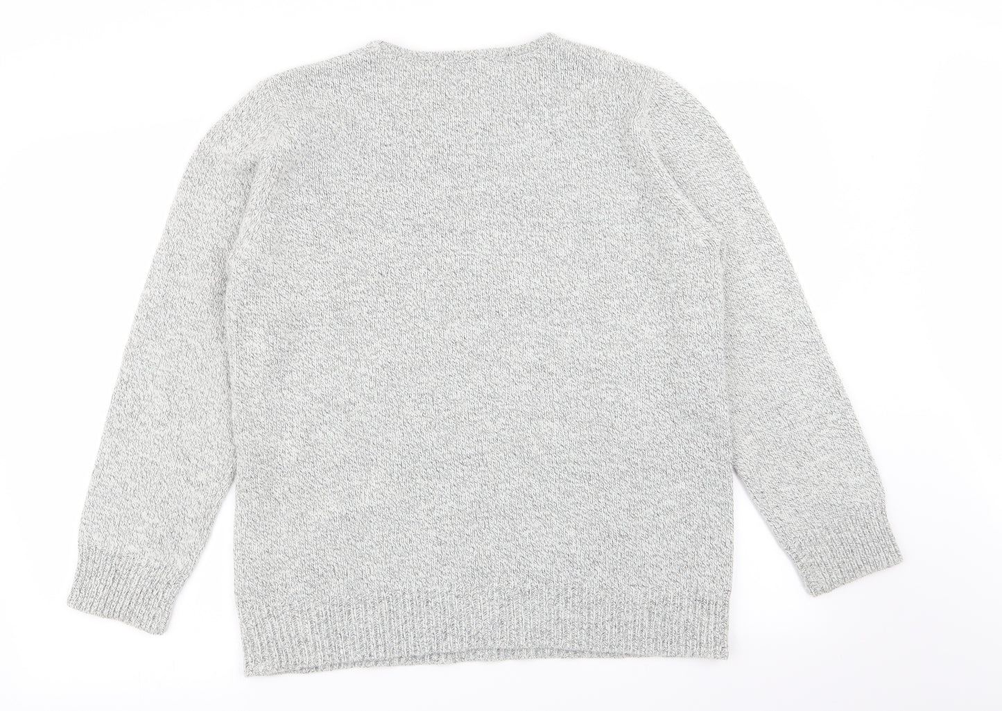 Damart Womens Grey Argyle/Diamond  Pullover Jumper Size 18