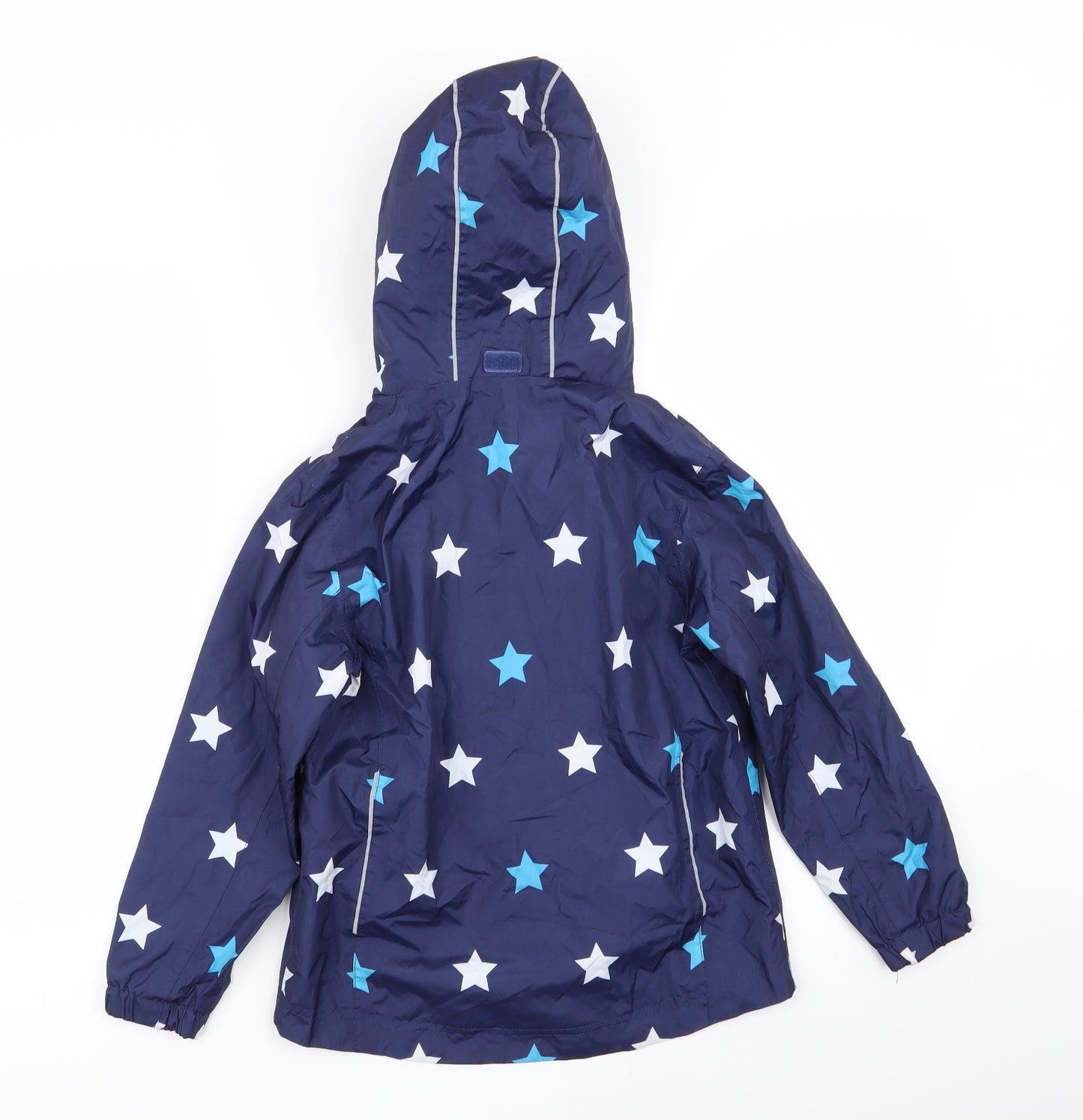 Crane Boys Blue   Rain Coat Coat Size 7-8 Years  - star design