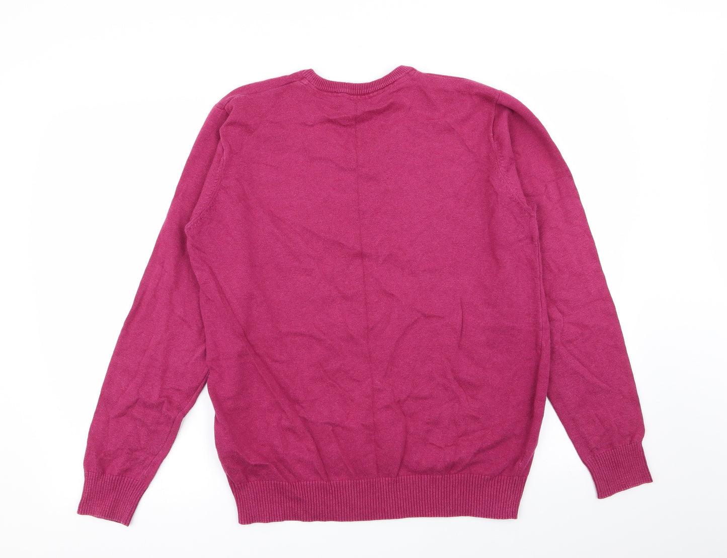 Cotton Traders Mens Pink   Pullover Jumper Size L