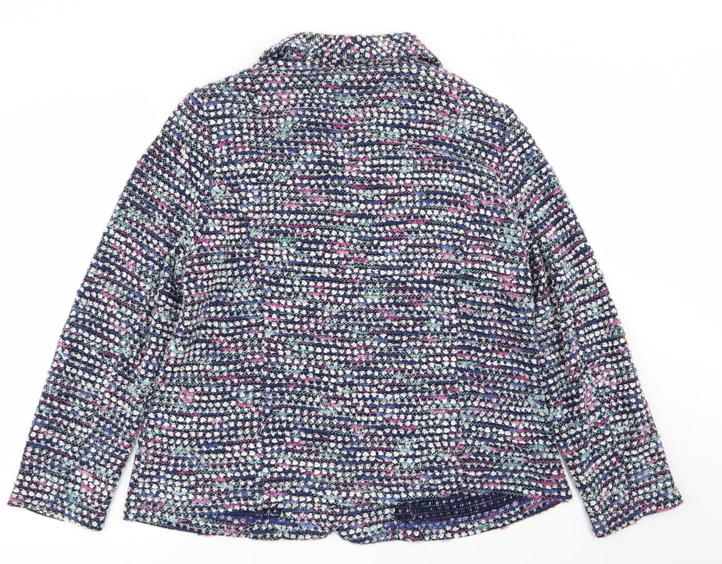 julipa Womens Multicoloured Geometric  Jacket Blazer Size 18