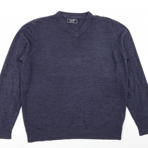 Maine Mens Blue   Pullover Jumper Size S