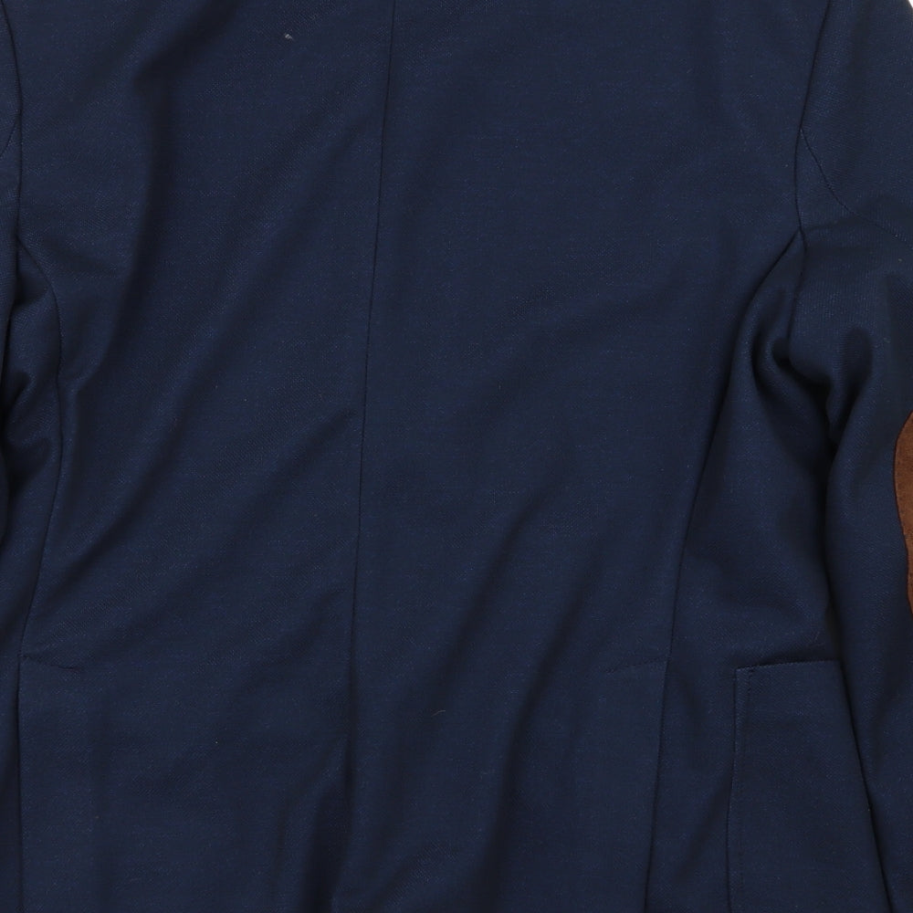 Zara Mens Blue   Jacket Blazer Size 40
