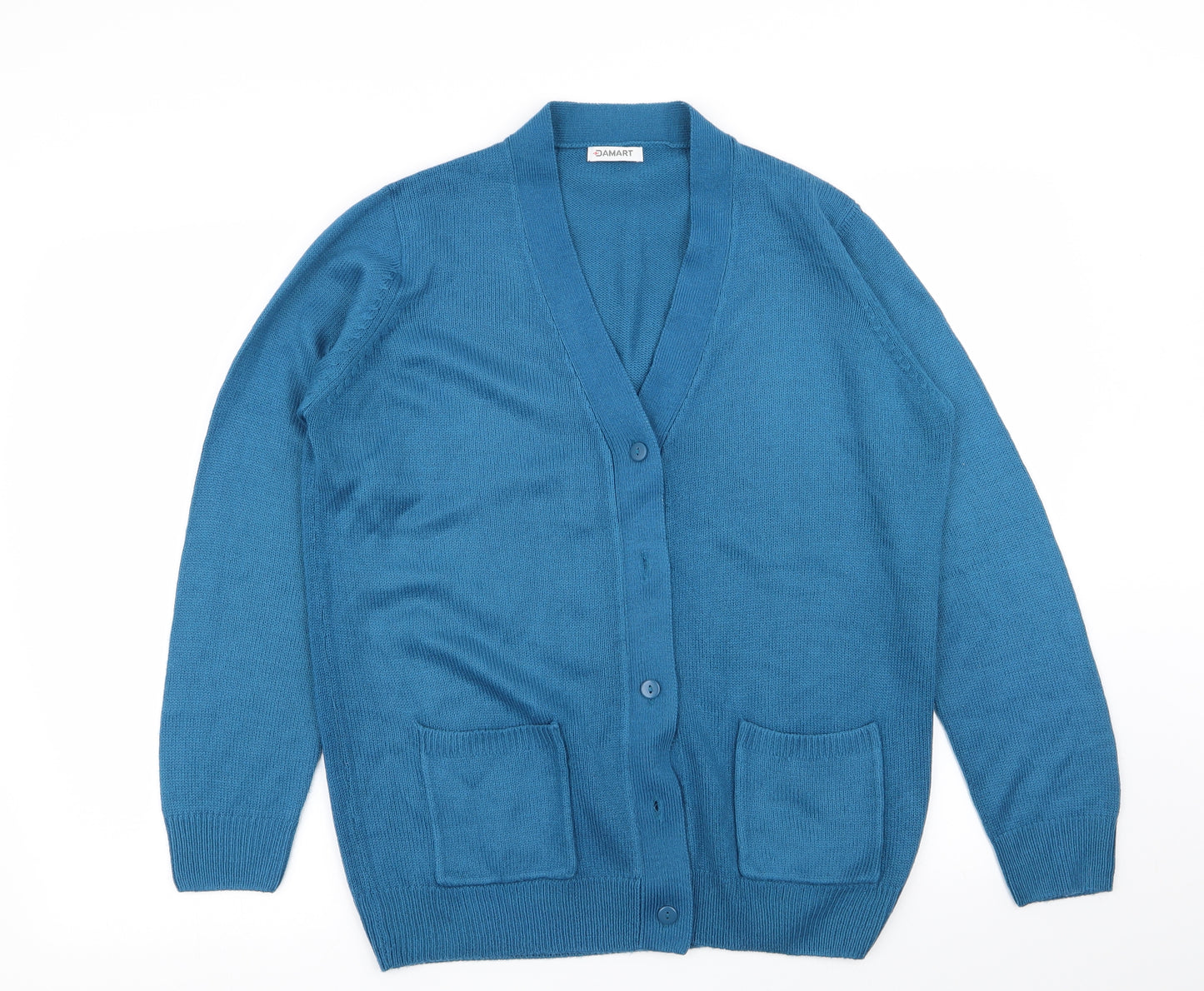 Damart Womens Blue   Cardigan Jumper Size 14  - size 14-16