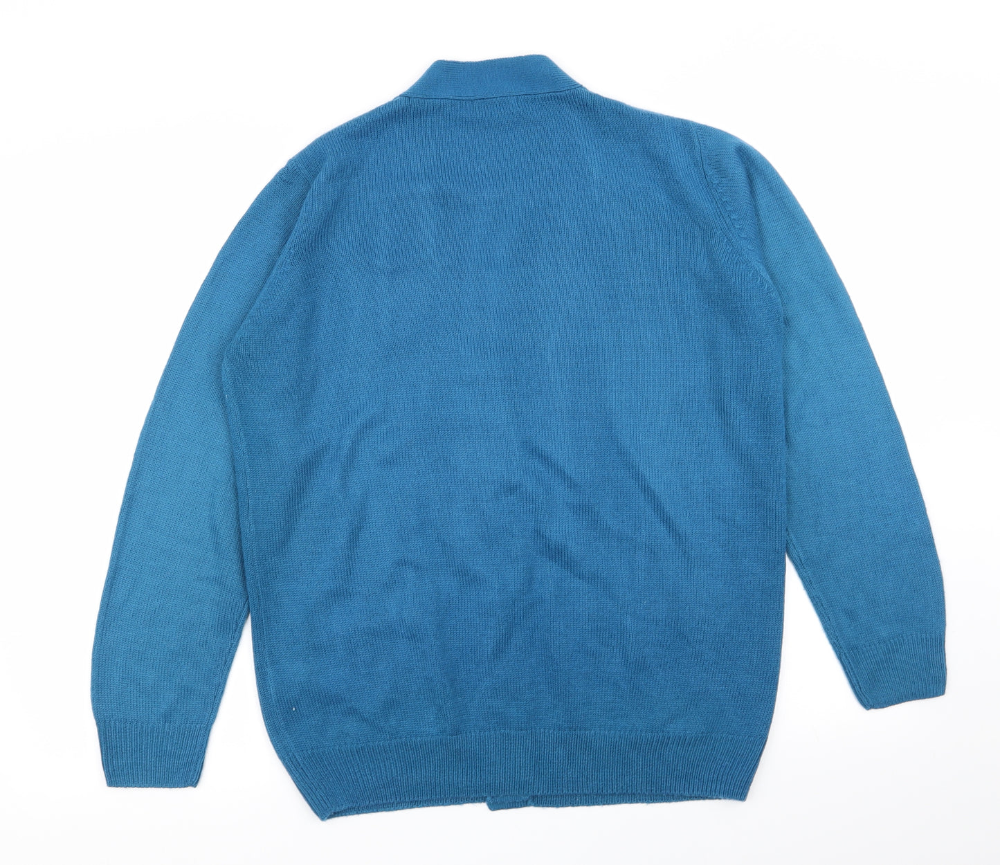 Damart Womens Blue   Cardigan Jumper Size 14  - size 14-16