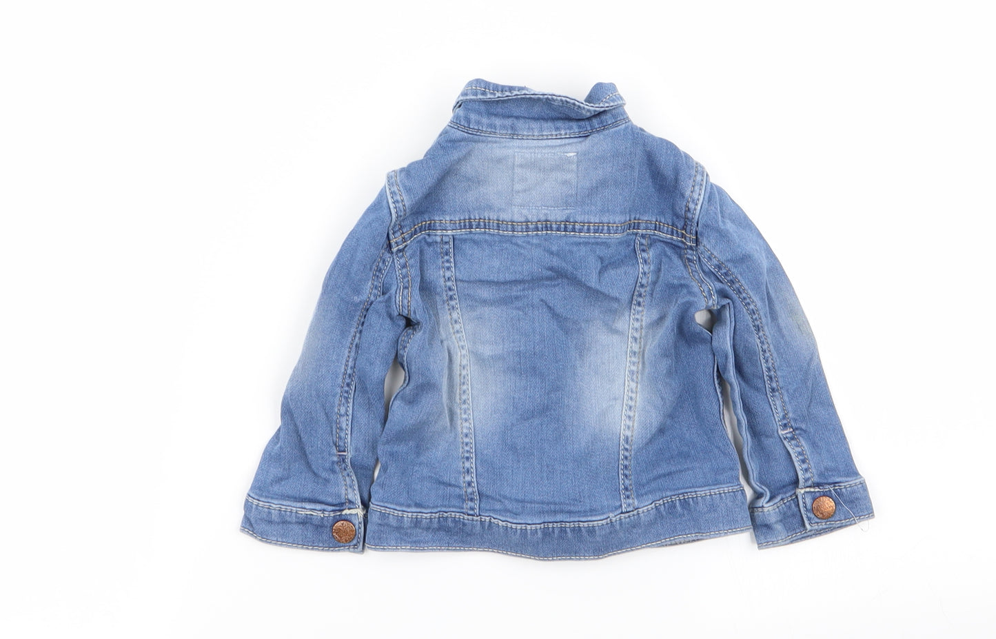 F&F Girls Blue   Jacket  Size 9-12 Months  - denim jacket