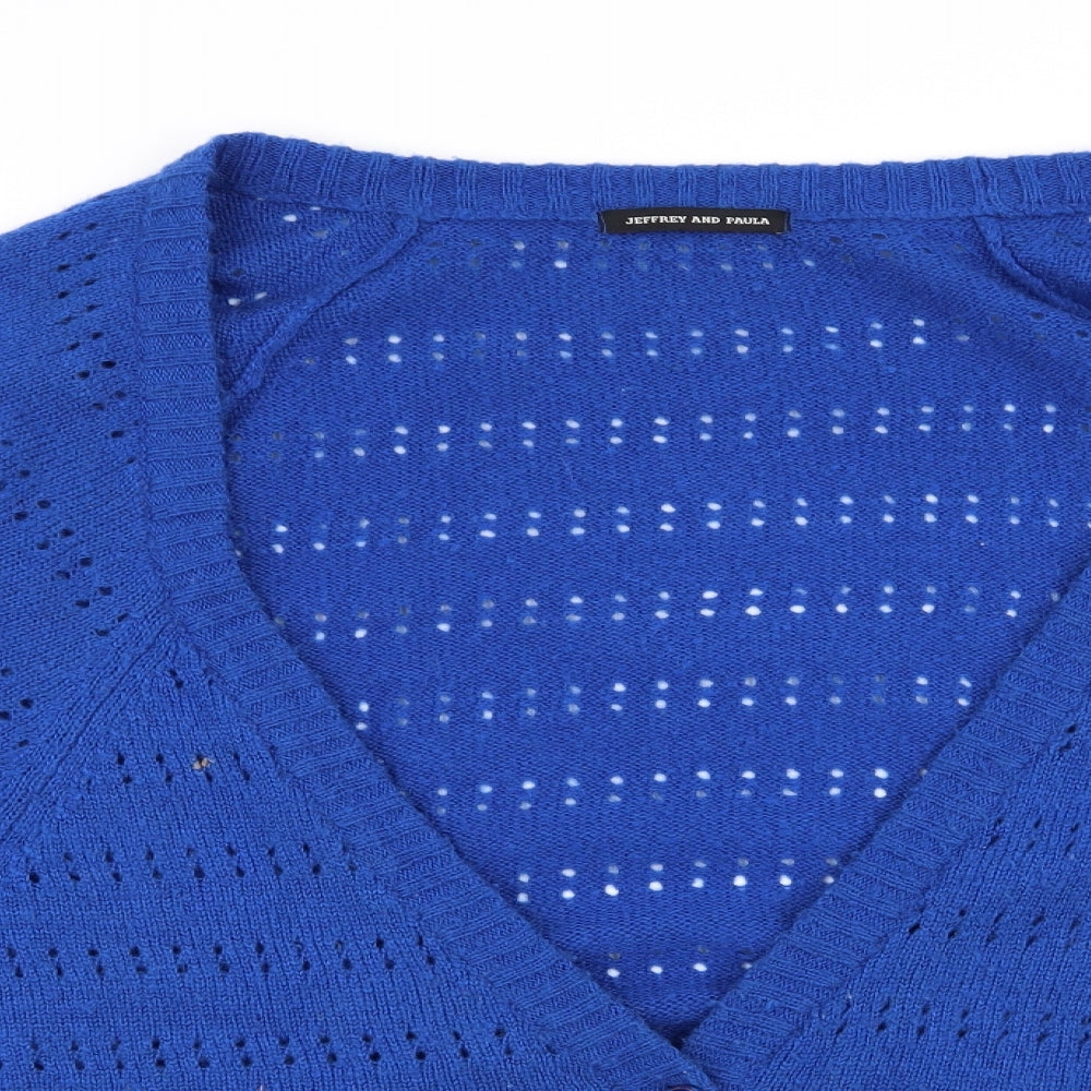 Jeffrey and Paula Womens Blue   Cardigan Jumper Size 32