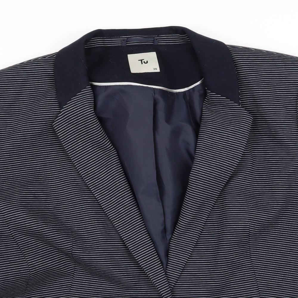 TU Womens Multicoloured Striped  Jacket Blazer Size 20