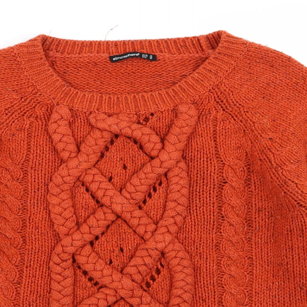 Primark Womens Orange   Pullover Jumper Size 12