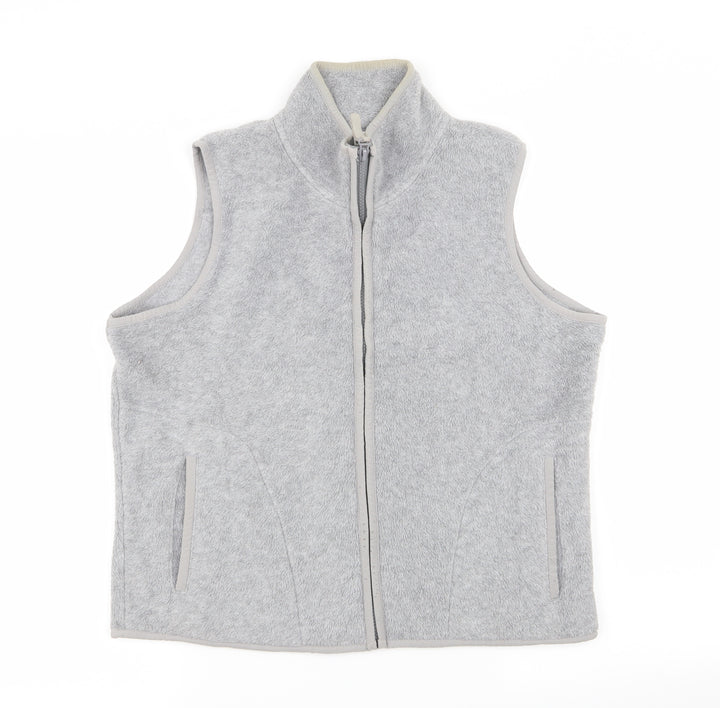 Etam Womens Grey Full Zip Jumper Size 14
